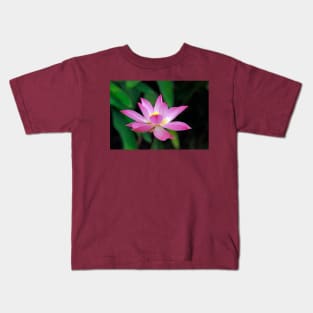 Pink Lotus Flower Kids T-Shirt